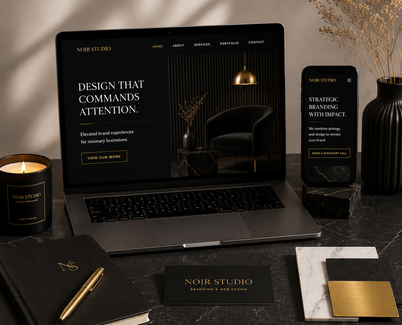 Modern Black & Gold