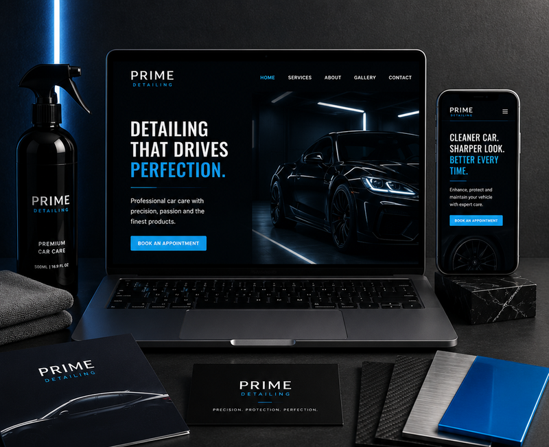 Car Detailer Black & Blue